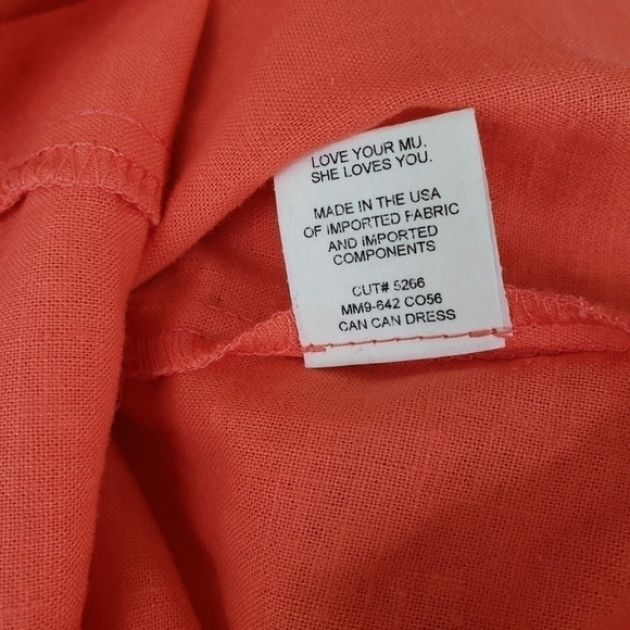 Show Me Your MuMu Orange Off The Shoulder Linen Mini Dress - Picture 11 of 11